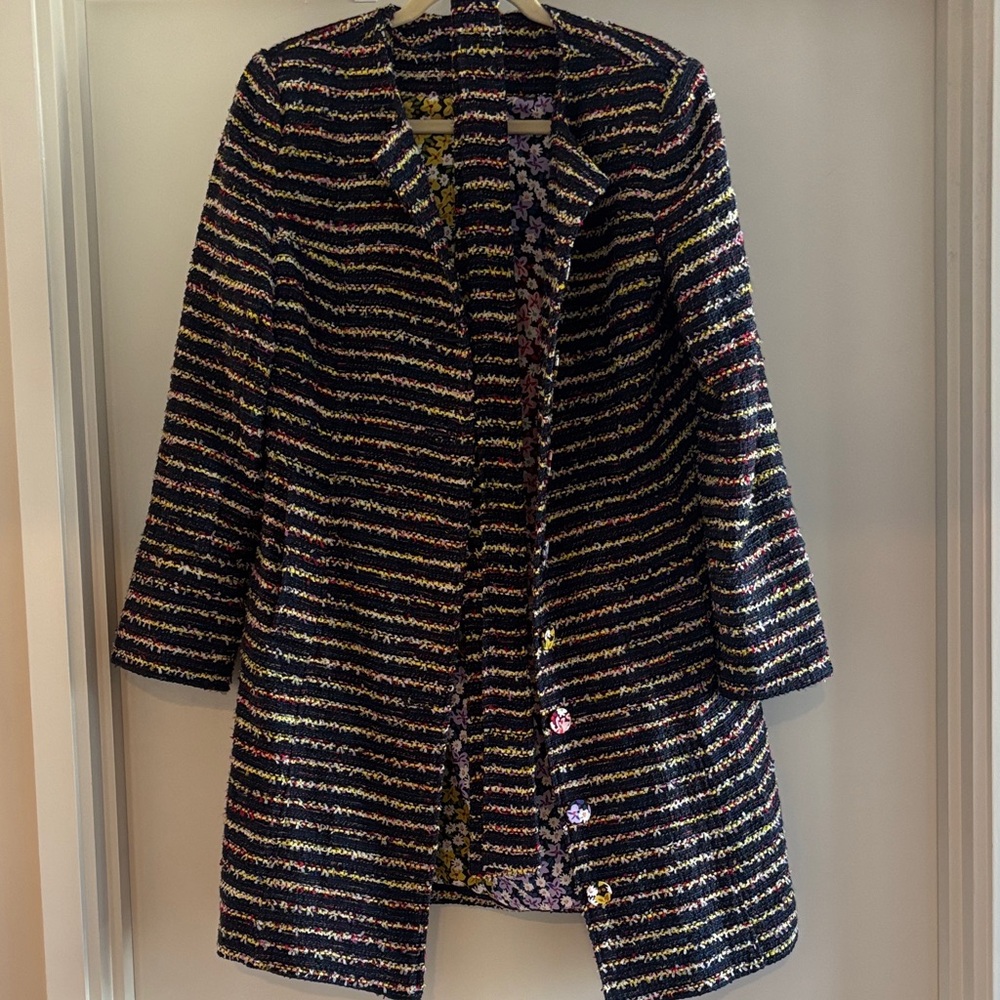 CAbi Multicolor Striped Blazer